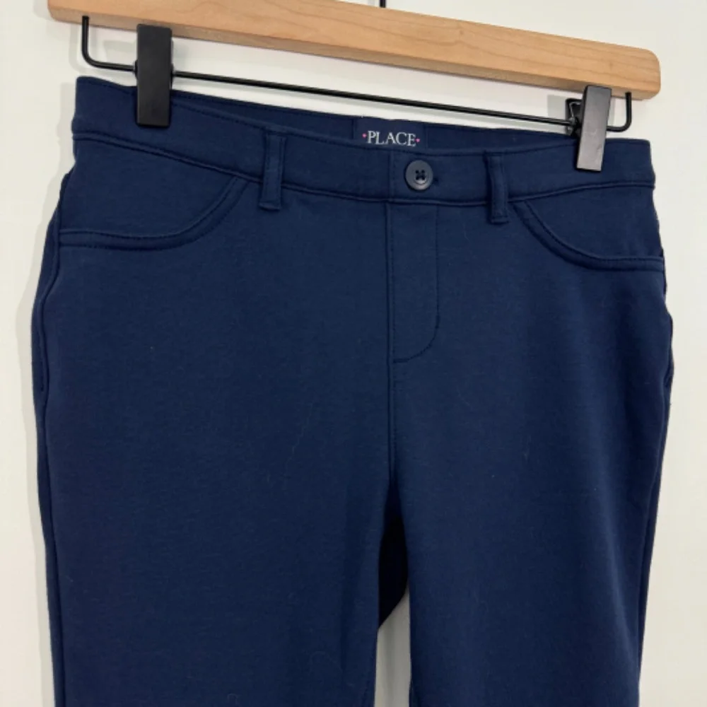 The Children’s Place Big Girl’s Size 12 Blue Ponte Knit Stretch Pull On Jeggings